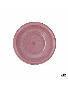 Piatto Fondo Quid Vita Peoni Ceramica Rosa Ø 21,5 cm (12 Unità) da Quid, Piatti e teglie - Ref: S2707709, Precio: €33.95, Des...