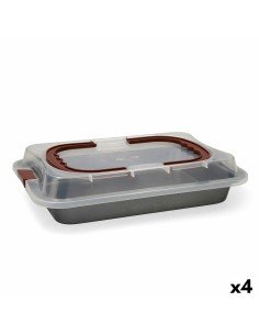 Molde para o Forno Quttin Aço com carbono 24 x 20,5 x 4 cm (24 Unidades) | Tienda24 Tienda24.eu