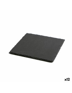 Vassoio di Ceramica Effetto Lavagna Quid Gastro Fresh Nero (20 x 20 cm) (12 Unità) da Quid, Piatti e teglie - Ref: S2707873, ...