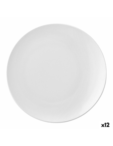 Plato Llano Ariane Vital Coupe Cerámica Blanco (Ø 21 cm) (12 Unidades) | Tienda24 Tienda24.eu