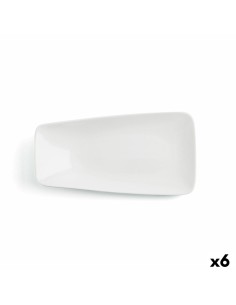 Flat Plate DKD Home Decor White Porcelain 19 x 19 x 2 cm | Tienda24 Tienda24.eu