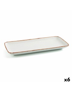 Assiette creuse Quid Select Oblongue Blanc Plastique 18 x 10,5 x 3 cm (12 Unités) | Tienda24 Tienda24.eu