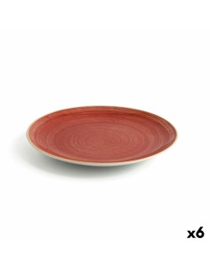 Plato Llano Quid Gastro Fun 29,5 x 11 x 3 cm Cerámica Blanco (6 Unidades) | Tienda24 Tienda24.eu