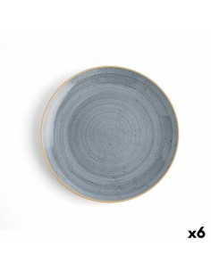 Plato Llano Quid Gastro Fun 29,5 x 11 x 3 cm Cerámica Blanco (6 Unidades) | Tienda24 Tienda24.eu