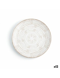 Piatto da pranzo Ariane Tornado White Bicolore Ceramica Ø 18 cm (12 Unità) da Ariane, Piatti e teglie - Ref: S2708022, Precio...