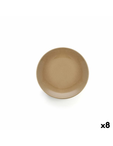 Assiette plate Anaflor Faïence Céramique Beige (25 cm) (8 Unités) | Tienda24 Tienda24.eu