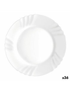 Piatto da pranzo Bormioli Rocco Ebro Bianco Vetro (36 Unità) da Bormioli Rocco, Piatti e teglie - Ref: S2708787, Precio: €35....