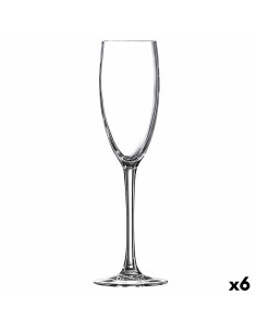 Champagne glass Exotic Crystal Salmon 6 Units (170 ml) | Tienda24 Tienda24.eu