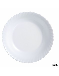 Bol Ariane Artisan Cerámica Blanco 12 cm (6 Unidades) | Tienda24 Tienda24.eu