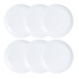 Set de Platos Luminarc Diwali 6 pcs Blanco Vidrio