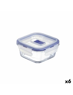 Hermetic Lunch Box Bidasoa Infinity Circular 970 ml Yellow Glass (12 Units) | Tienda24 Tienda24.eu