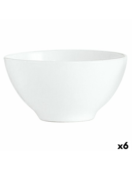 Bowl Luminarc Blanc Breakfast White Glass (500 ml) (6 Units) | Tienda24 Tienda24.eu