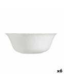 Saladeira Luminarc Feston Branco Vidro (25 cm) (6 Unidades) | Tienda24 Tienda24.eu