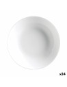 Assiette creuse Luminarc Diwali 20 cm Blanc verre (24 Unités) | Tienda24 Tienda24.eu