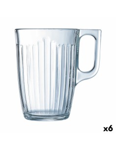 Mug Luminarc Flashy Red 250 ml Glass (6 Units) | Tienda24 Tienda24.eu