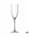 Champagnerglas Ebro Durchsichtig Glas (160 ml) (6 Stück) | Tienda24 Tienda24.eu