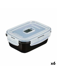 Lancheira Retangular com Tampa Pyrex Cook & Freeze 19 x 14 x 5 cm 800 ml Transparente Silicone Vidro (6 Unidades) | Tienda24 Tienda24.eu