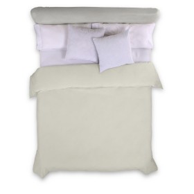 Housse de Couette Alexandra House Living Crème 260 x 240 cm de Alexandra House Living, Couettes et housses de couette - Réf :...