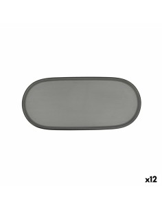 Coupe à fruits Versa Carré Gris 22,5 x 10 x 22,5 cm Métal Bois Acier | Tienda24 Tienda24.eu