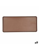 Plateau apéritif Bidasoa Gio 31,5 x 14,5 cm Marron Plastique 9 Unités | Tienda24 Tienda24.eu