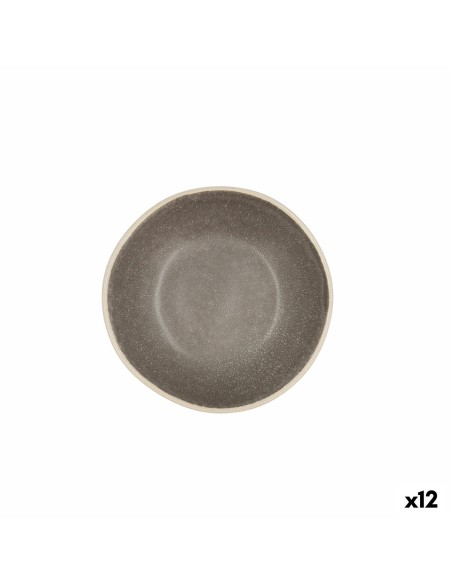 Schale Bidasoa Gio aus Keramik Grau 12 x 3 cm (12 Stück) | Tienda24 Tienda24.eu