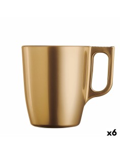 Juego de Tazas de Café DKD Home Decor Verde Azul cielo Lila Metal Bambú 260 ml | Tienda24 Tienda24.eu