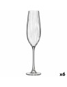 Champagnerglas Bohemia Crystal Optic Durchsichtig Glas 260 ml (6 Stück) | Tienda24 Tienda24.eu