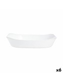 Plat à Gratin Luminarc Smart Cuisine Blanc verre 34 x 25 cm (6 Unités) | Tienda24 Tienda24.eu