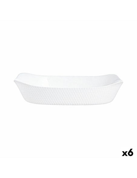 Teglia da Cucina Luminarc Smart Cuisine Bianco Vetro 34 x 25 cm (6 Unità) da Luminarc, Piatti e teglie - Ref: S2710597, Preci...