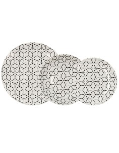 Tableware 18 Pieces Sheets Porcelain 1 cm | Tienda24 Tienda24.eu