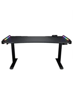 Schreibtisch Gaming Huzaro HZ-Hero 6.0 Black RGB Schwarz Stahl Carbonfaser 147 x 74 x 112 cm | Tienda24 Tienda24.eu