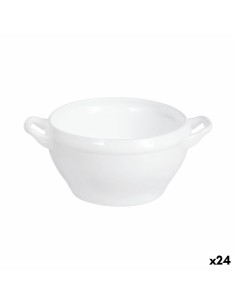 Bandeja de Aperitivos DKD Home Decor 25,5 x 25,5 x 3 cm Natural Porcelana Blanco | Tienda24 Tienda24.eu