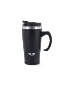 Thermal Cup with Lid Quid Cocco With handle Stainless steel Black 450 ml by Quid, Thermoses - Ref: S2710701, Price: 9,23 €, D...