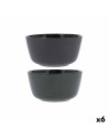 Bowl Bidasoa Dark Moon Grey Ceramic 780 ml (6 Units) | Tienda24 Tienda24.eu