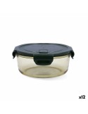 Hermetic Lunch Box Bidasoa Infinity Circular 970 ml Yellow Glass (12 Units) | Tienda24 Tienda24.eu