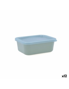 Lancheira Hermética Quid Greenery Transparente Plástico (3,7 L) (Pack 4x) | Tienda24 Tienda24.eu