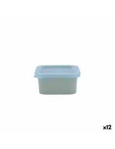 Boîte à lunch Transparent Silicone Verre Borosilicaté 1 L 22 x 7 x 16,5 cm (12 Unités) | Tienda24 Tienda24.eu