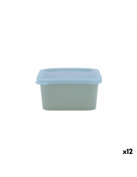 Square Lunch Box with Lid Quid Inspira 430 ml Blue Plastic (12 Units) | Tienda24 Tienda24.eu