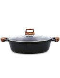 Casserole avec Couvercle Quid Karbon Aluminium fondu Noir 32 cm | Tienda24 Tienda24.eu