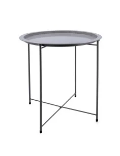 Mesa de Centro Io Grafito Aluminio 100 x 100 x 45 cm | Tienda24 Tienda24.eu