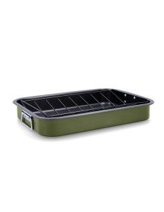 Oven Dish Pyrex Asimetria Rectangular Metal 6 Units 40 x 31 cm | Tienda24 Tienda24.eu