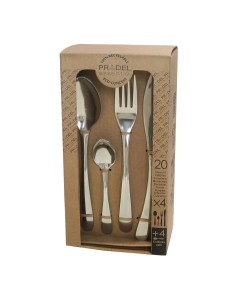 Cutlery Set Pradel essentiel Ondine 20 Pieces Steel Metal by Pradel essentiel, Cutlery sets - Ref: S2711118, Price: €21.13, D...