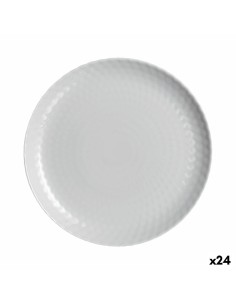 Bol Ariane Artisan Cerámica Blanco 12 cm (6 Unidades) | Tienda24 Tienda24.eu