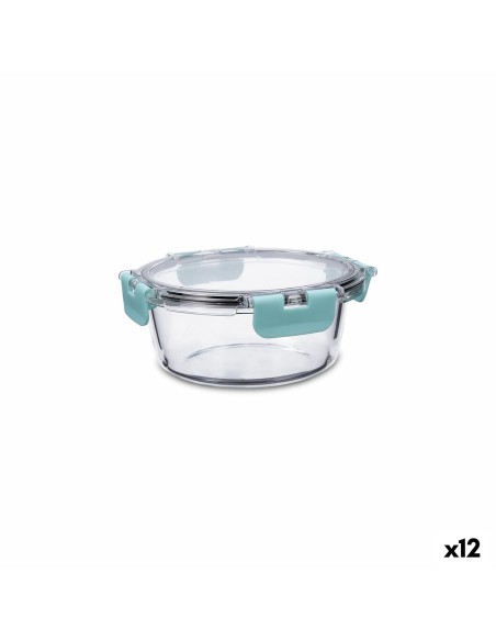 Boîte à lunch hermétique Quid Purity Ronde 640 ml Transparent verre (12 Unités) | Tienda24 Tienda24.eu