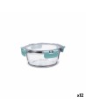 Boîte à lunch hermétique Quid Purity Ronde 640 ml Transparent verre (12 Unités) | Tienda24 Tienda24.eu