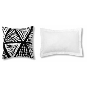 Housse de coussin Alexandra House Living Noir 4 Pièces 2 Unités de Alexandra House Living, Housses de coussin - Réf : D160160...