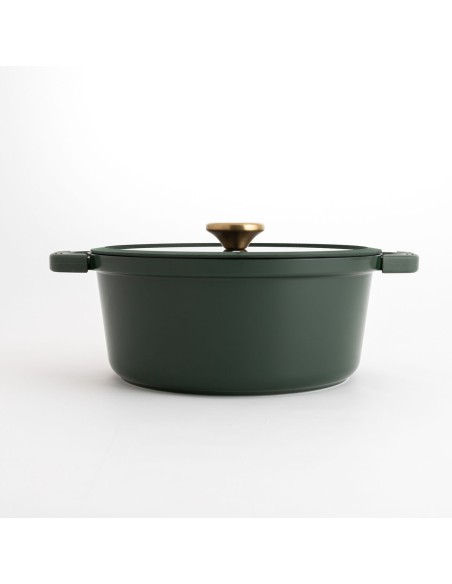 Casserole avec Couvercle Bidasoa Tiara Aluminium fondu Vert 28 cm | Tienda24 Tienda24.eu