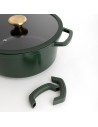 Casserole avec Couvercle Bidasoa Tiara Aluminium fondu Vert 28 cm | Tienda24 Tienda24.eu