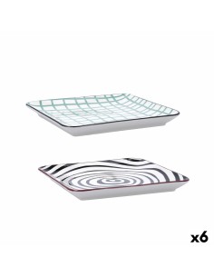 Snack tray La Mediterránea Horus Rectangular 25 x 15 x 2 cm (18 Units) | Tienda24 Tienda24.eu