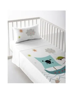 Juego de Sábanas Alexandra House Living Vairy Gris Perla Cama de 90 3 Piezas | Tienda24 Tienda24.eu